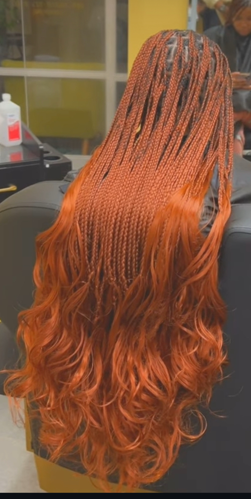 Smedium French Curl Braids