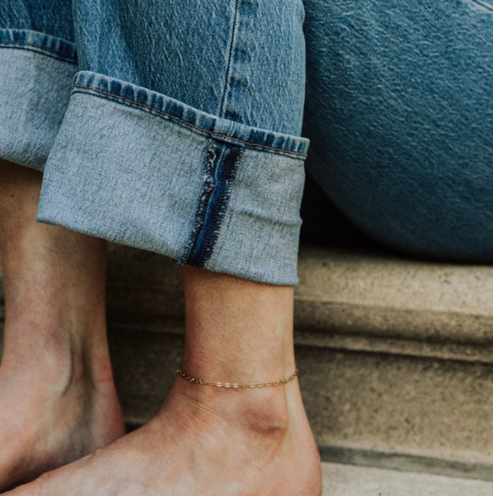 Anklet at Evertied Permanent Jewelry in Delaware City, DE