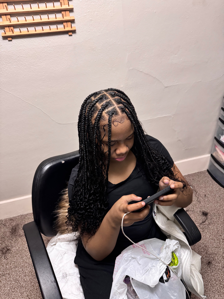 Preteen Medium Knottless/Box Braids