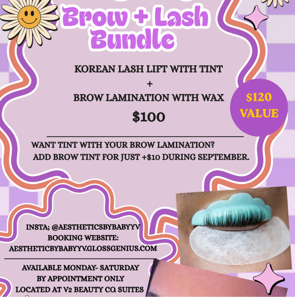 Lash + Brow September Bundle at AestheticsbybabyyV in Fresno, CA