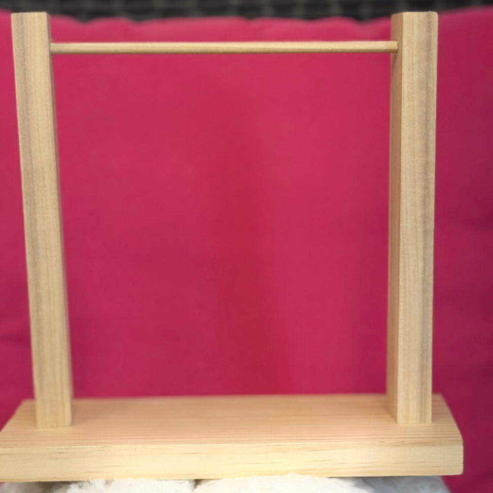All Natural Handmade Wood stand at Calm Creations Permanent Jewelry in Erie, PA