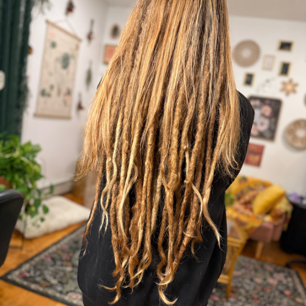 3/4 Head Dreadlock  Installation at Dreadlock Elements in Hanson, MA
