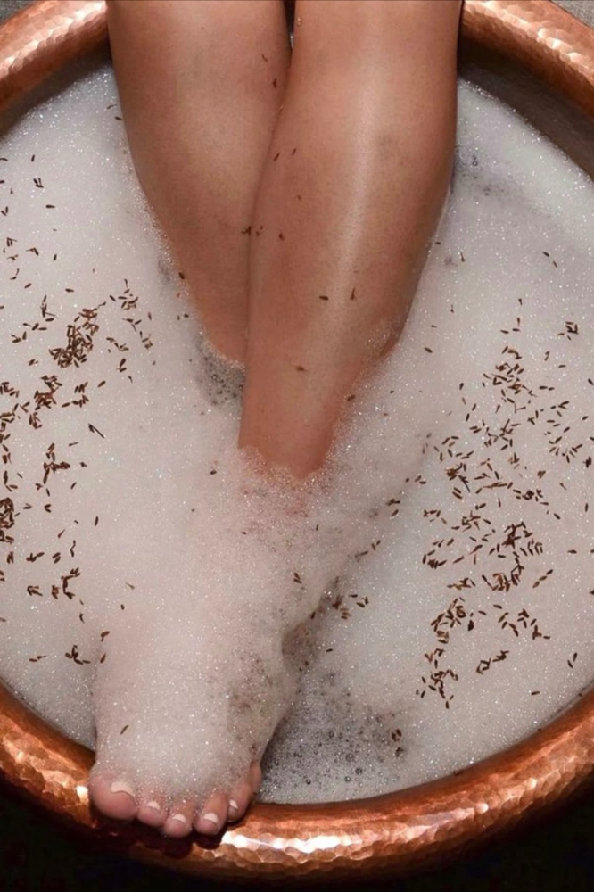 Foot Soak at Maine MassageLuxe in Sabattus, ME