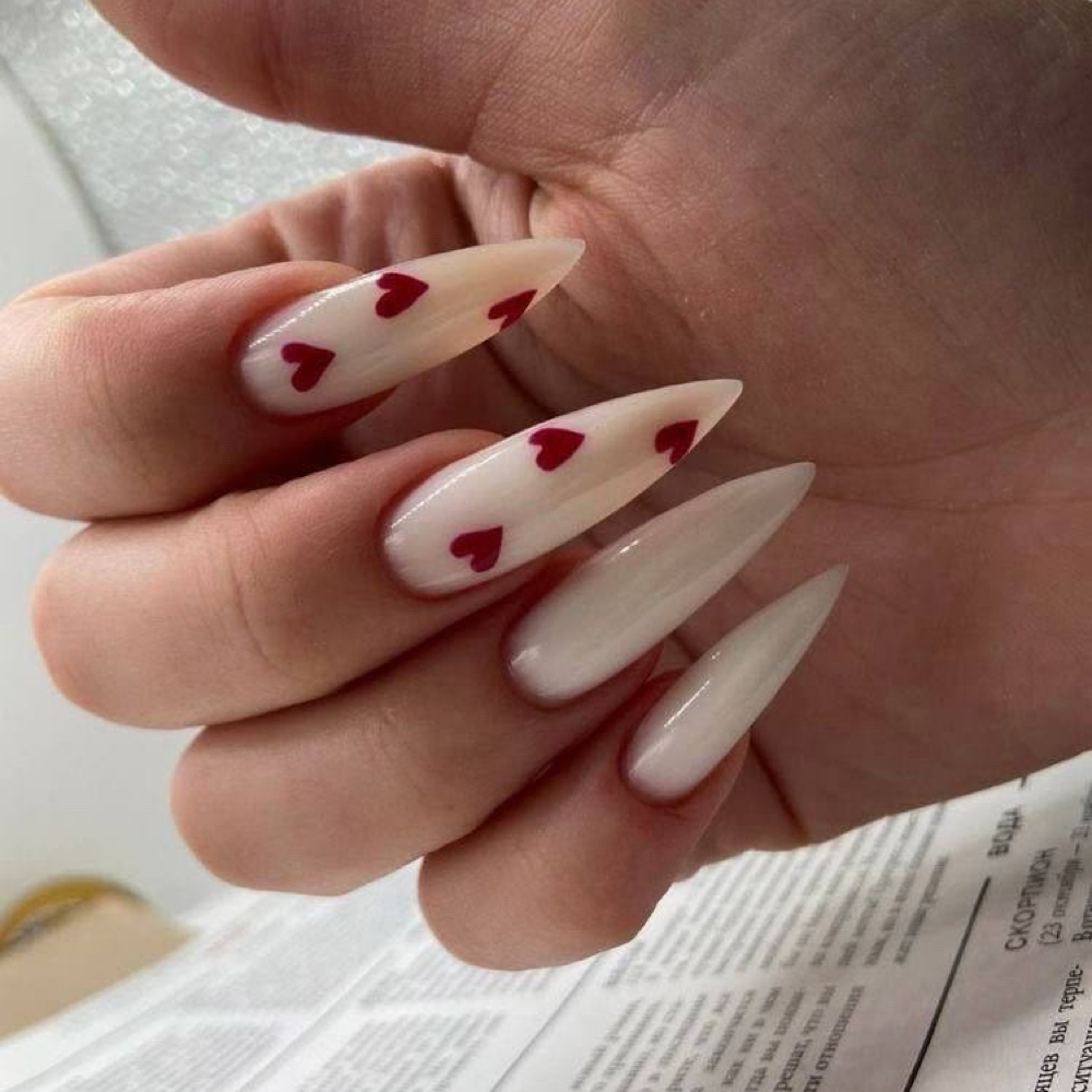 Extra Long Nails / Simple Design — at Julia Nails Florida in Orlando, FL