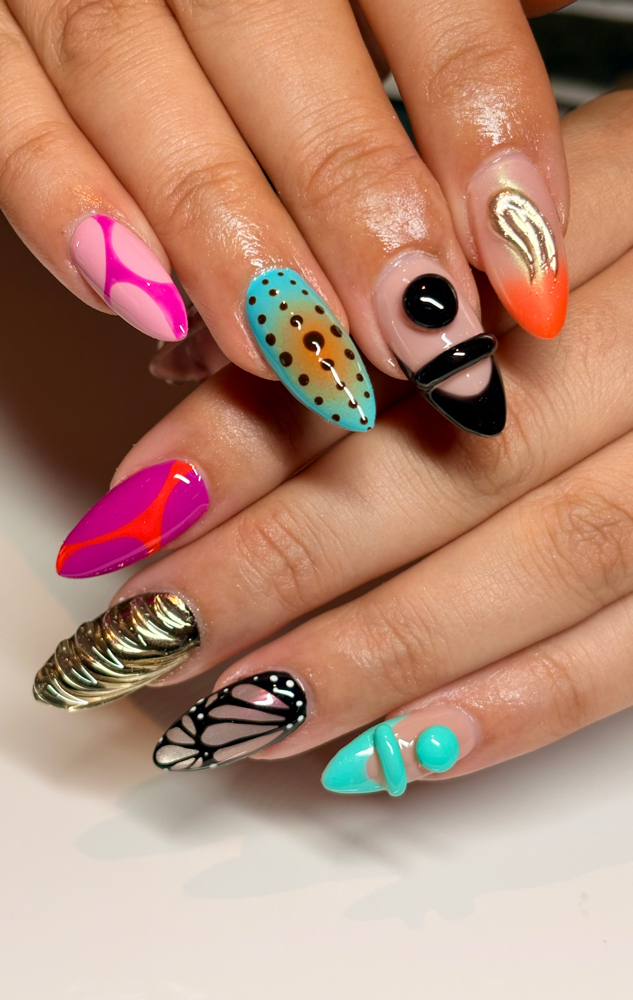 Gel-X Full Set w/Art at Nailsbymj956 in McAllen, TX
