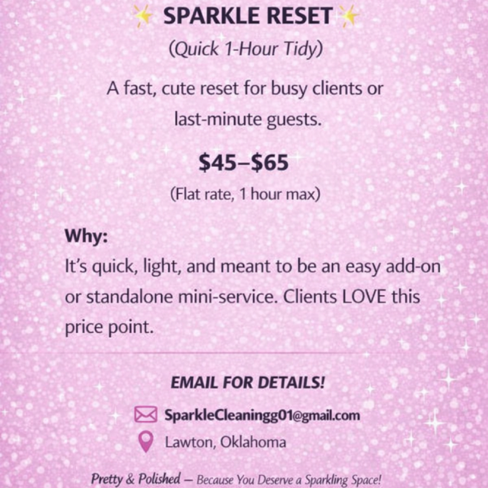 Sparkle Refresh🎀✨ at Pretty & Polished Cleaning