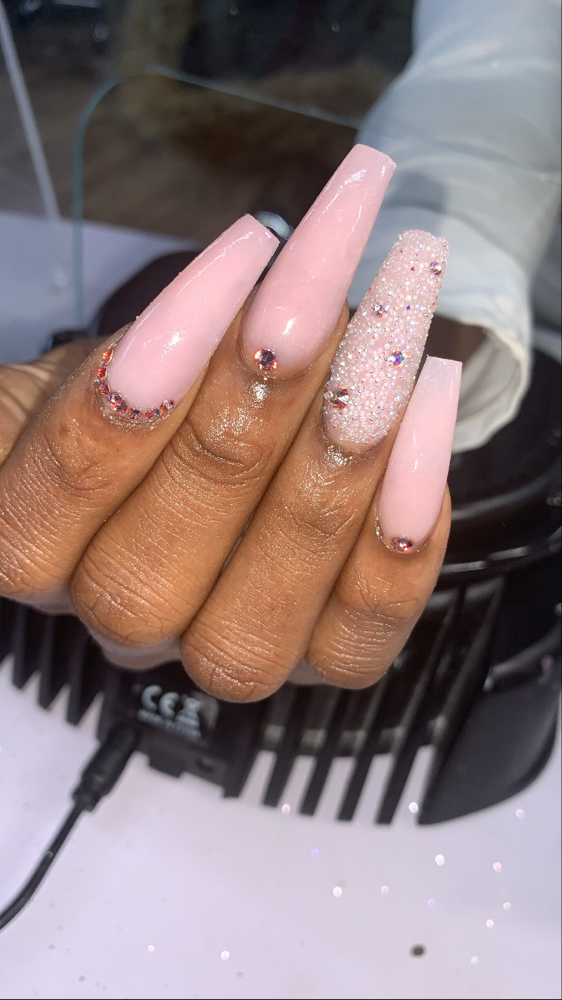 Full Set With Bling Nail