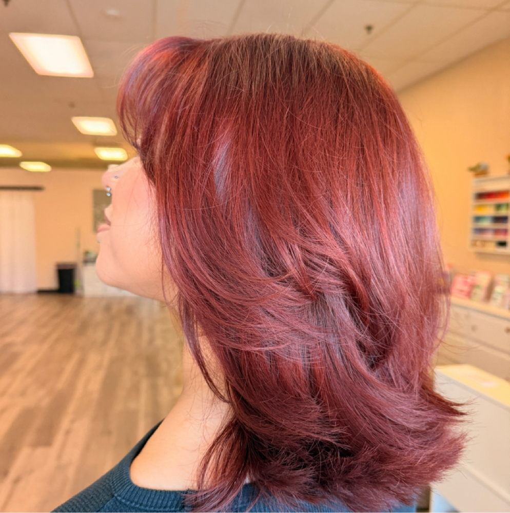Haircut + Blowout at INVU Beauty Salon in Modesto, CA