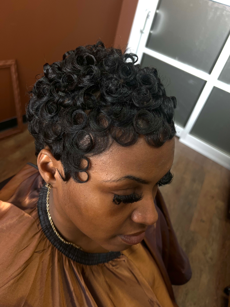 Shampoo & Curl pixie at serve. in Fort Worth, TX