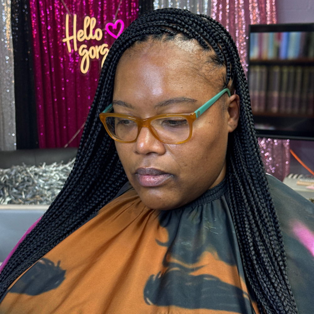 Small Knotless Braids at Weaves On Wheels in Pittsburgh, PA