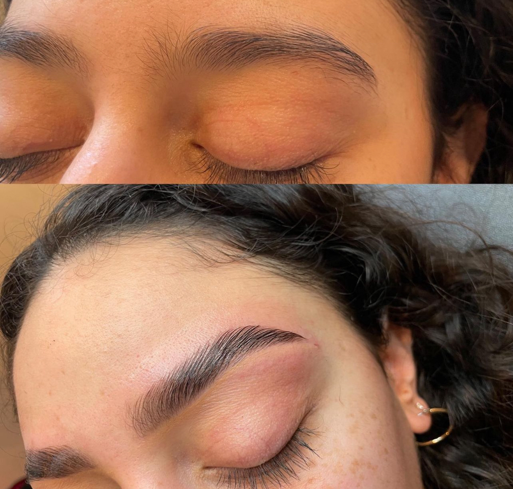 Brow Lamination With Henna Or Tint