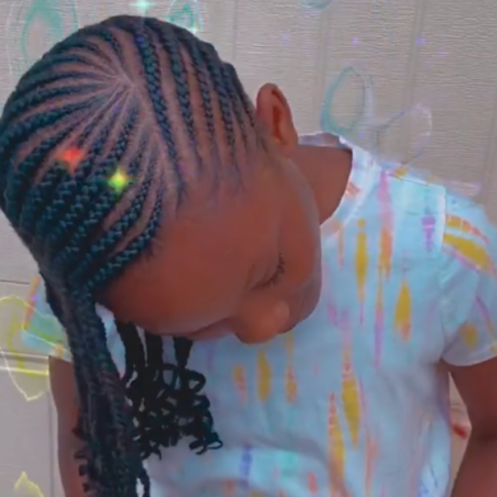 Feed-in Cornrows at The collective salon and barber spa inc in Locust Grove, GA