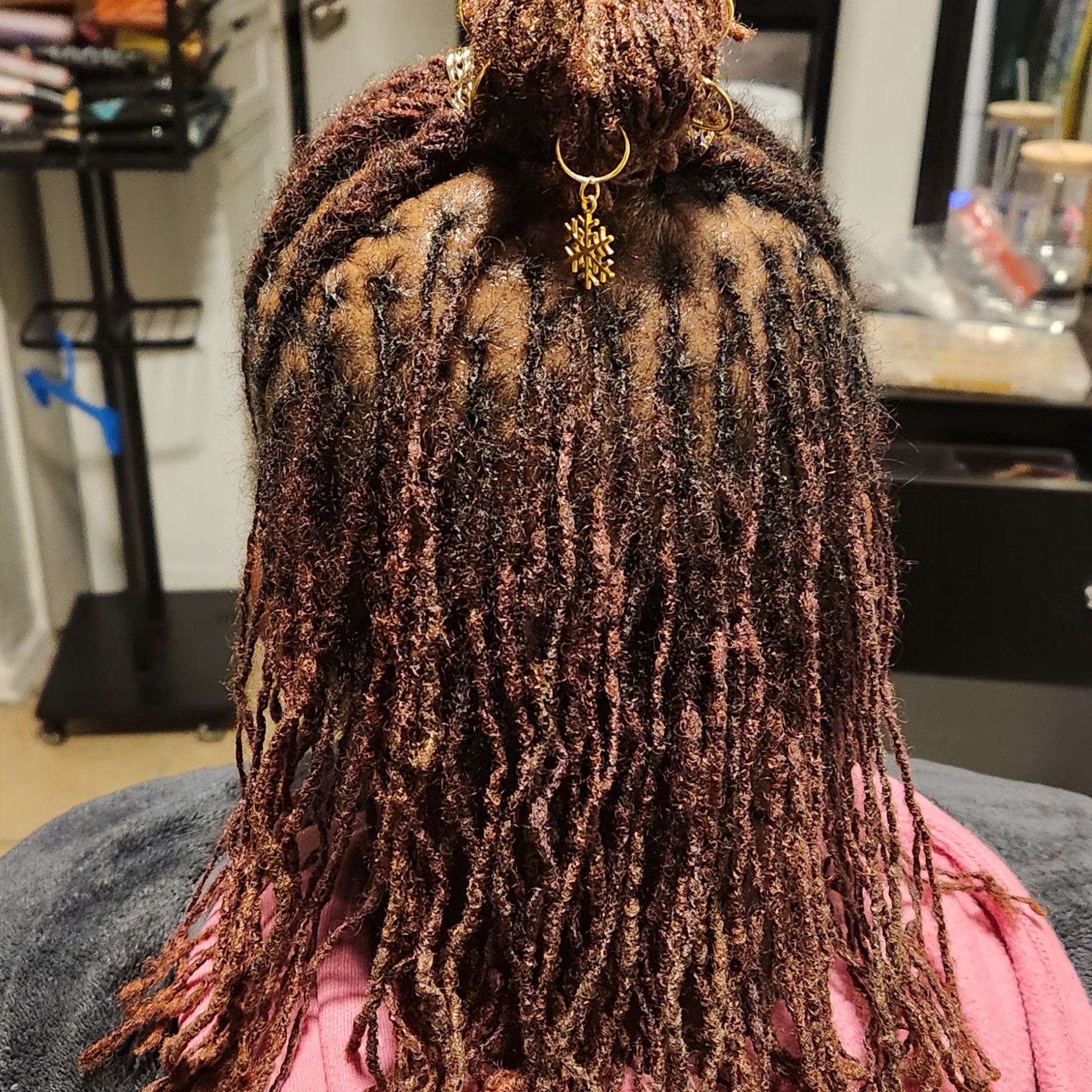 Sisterlocks Re-tightening (Base) at Time Mane Tamed in Houston, TX