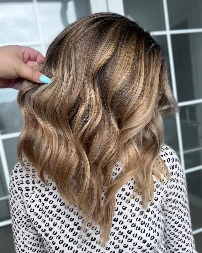 Partial Balayage And Haircut
