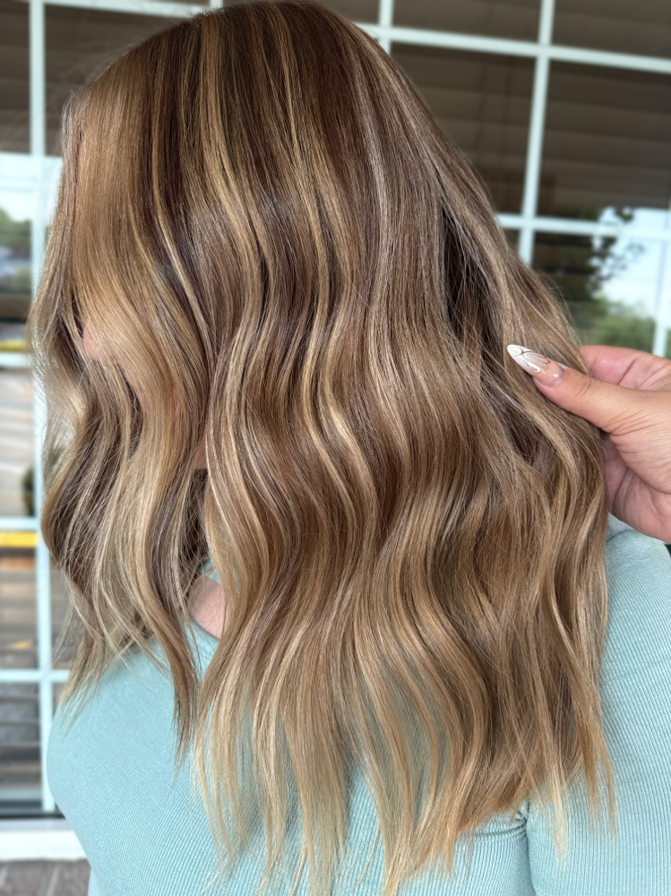 Partial Balayage And Haircut