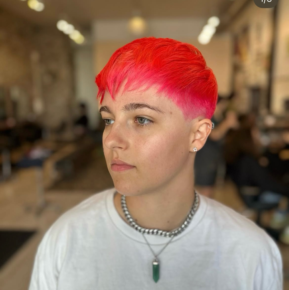 SHORT HAIR / NO CLIPPERS at Vanity By Blucifer in Commerce, CA