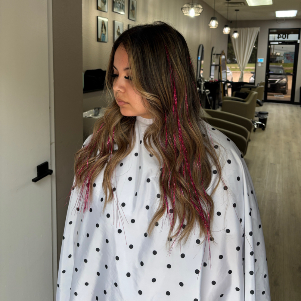 TINSEL (ADD ON) at polished & pampered in arlington, TX