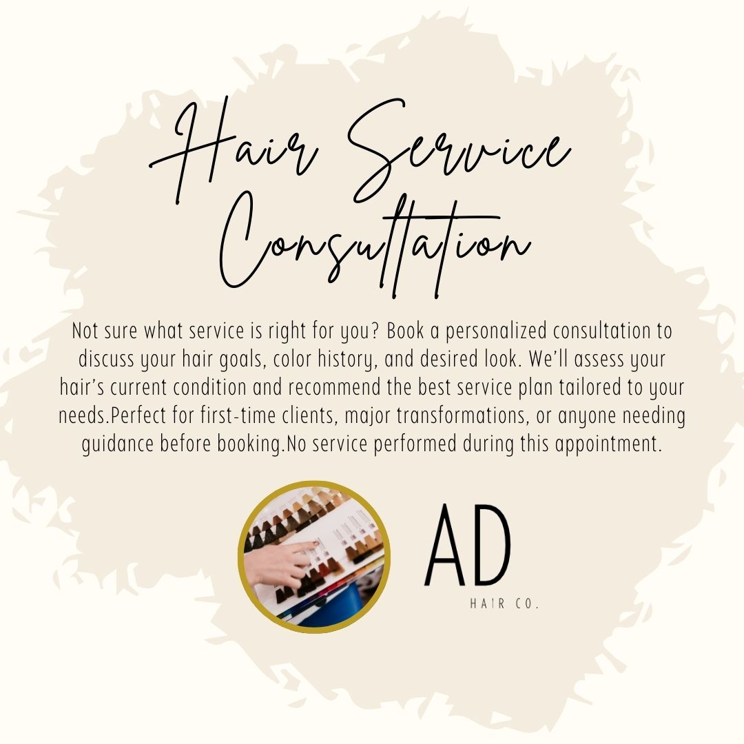 Hair service consultation