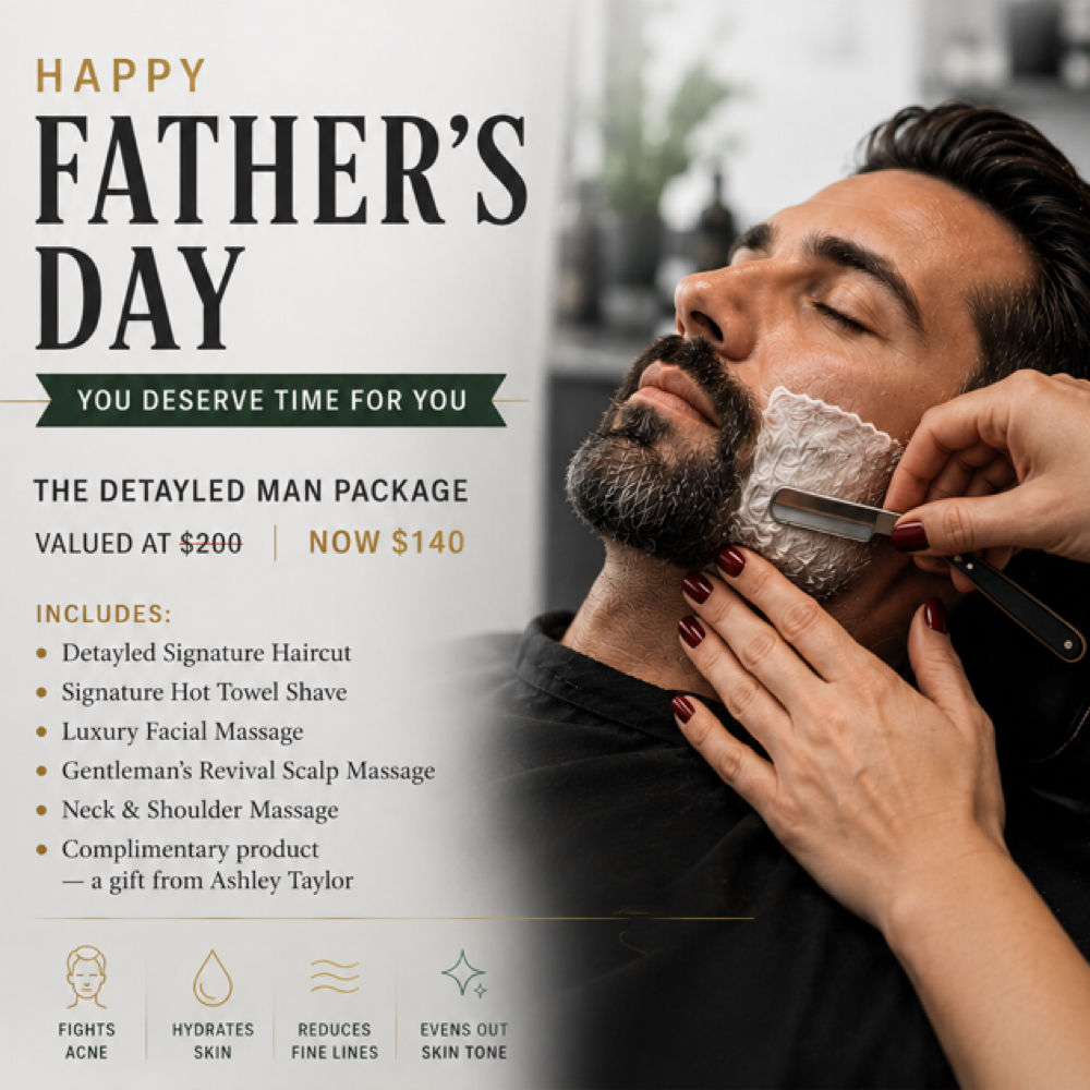Father’s Day Detayled Man Package at Detayled Oriented Men’s Luxury Grooming in Somers Point, NJ