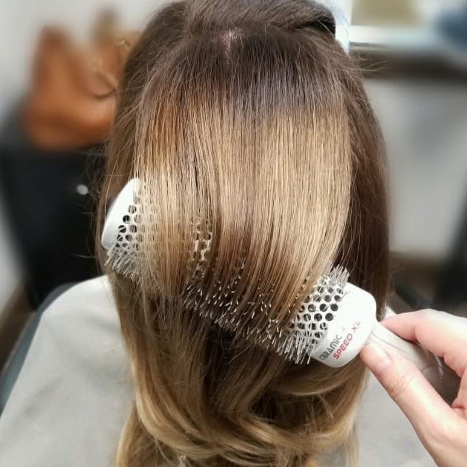 Blowout - medium length at Versed Hair Studio in San Antonio, TX