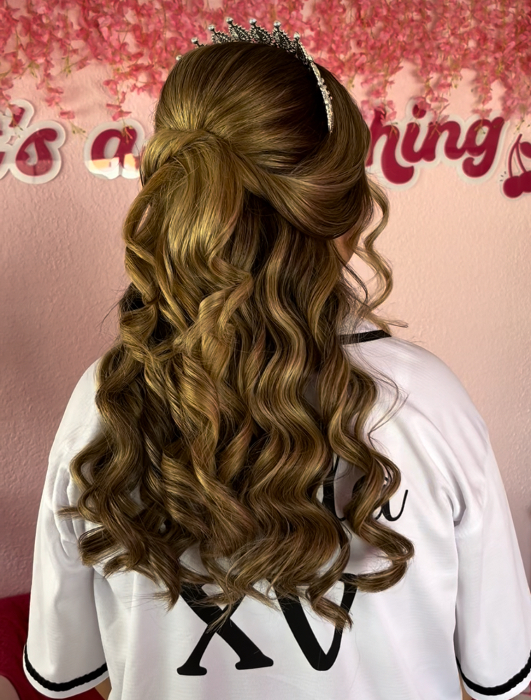 Quinceñera Hairstyle / No extension