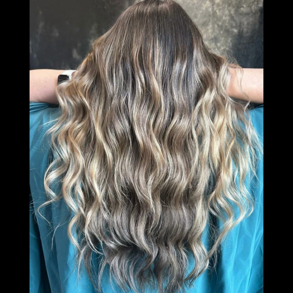 Partial Balayage Color Cut & Style at The Vintage Rose Salon in Bossier City, LA