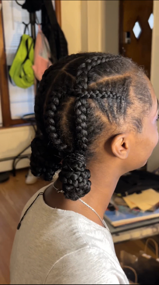 Feed In Braid Style Under 5 Braids