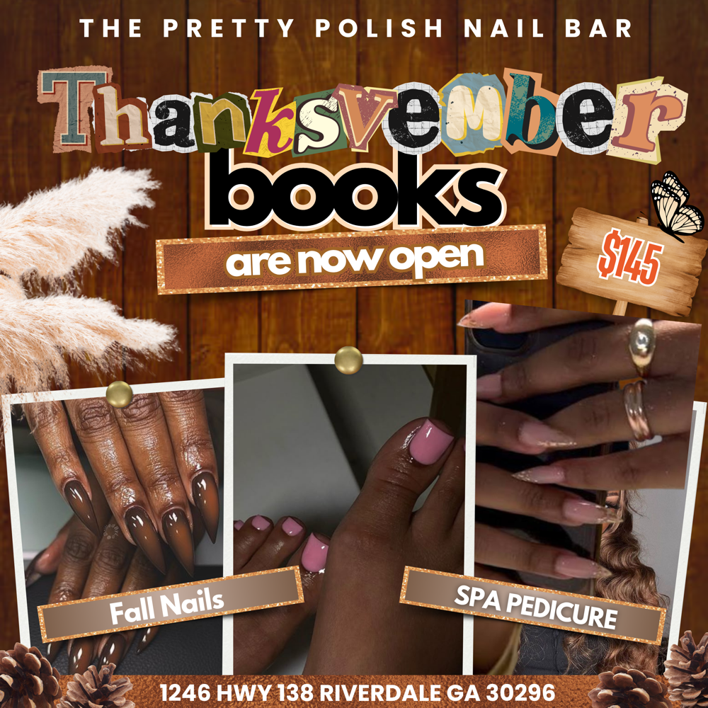 Fall Freestyle Nails & Pedicure