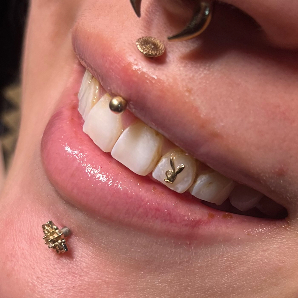 18K Gold Tooth Charm