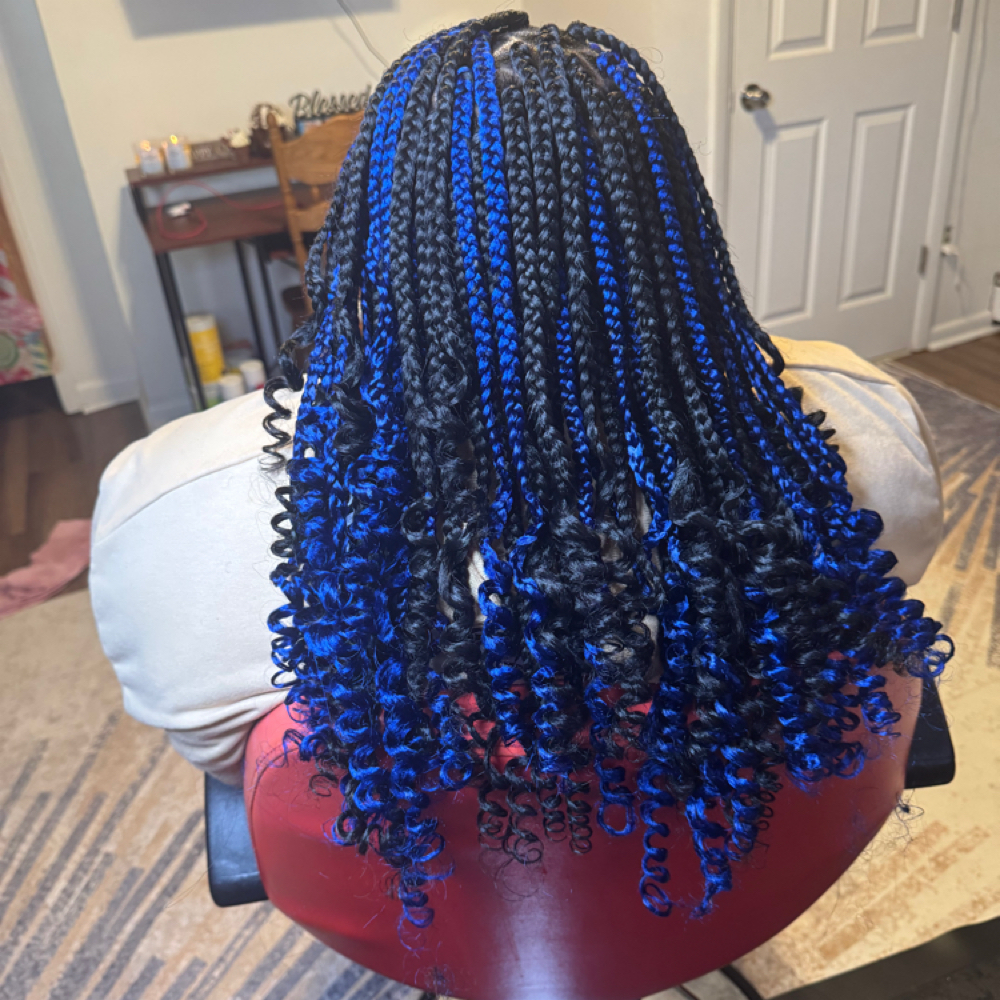 Kids Goddess Box/knotless Color at Preciousstylez in Pittsburgh, PA