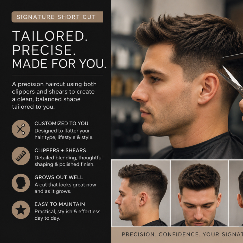 Signature Short Cut at Emmett Hair Crew & Color Bar in Emmett, ID