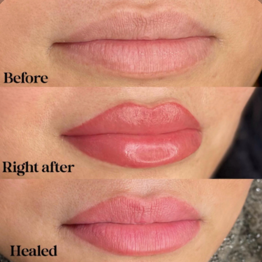 3 year Lip Blushing touch up