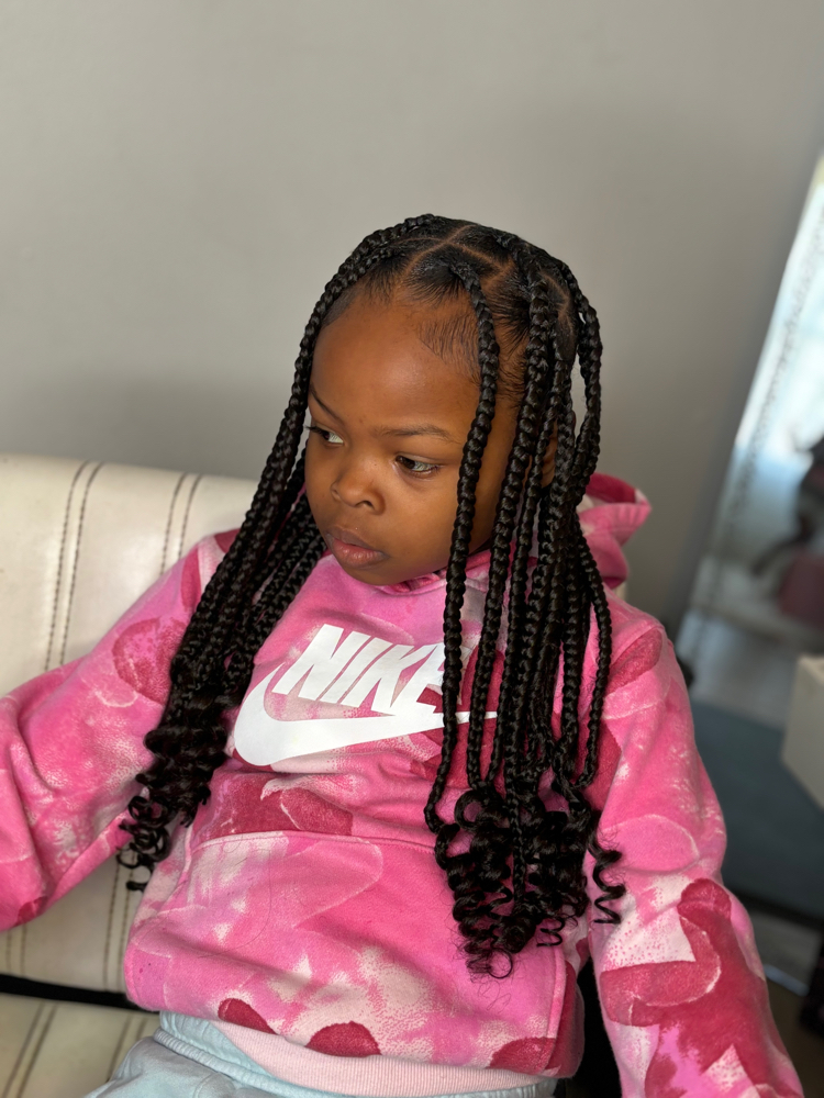 Kids Knotless Box Braids