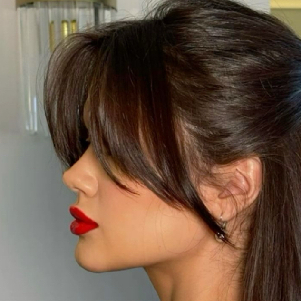 Bang Trim/ Fringe Cut at Sarah Caglia Hair in Clovis, CA