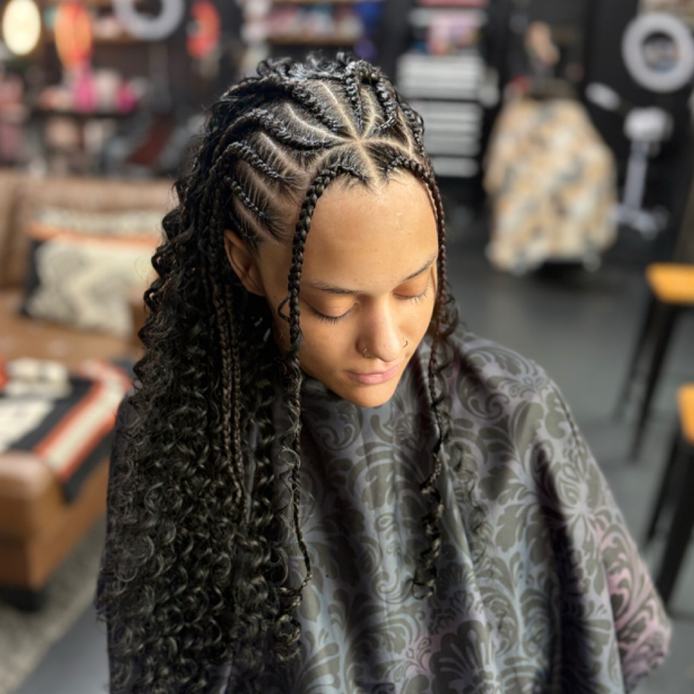 Half feed in half Quickweave at Brynovative Styles in Bremerton, WA