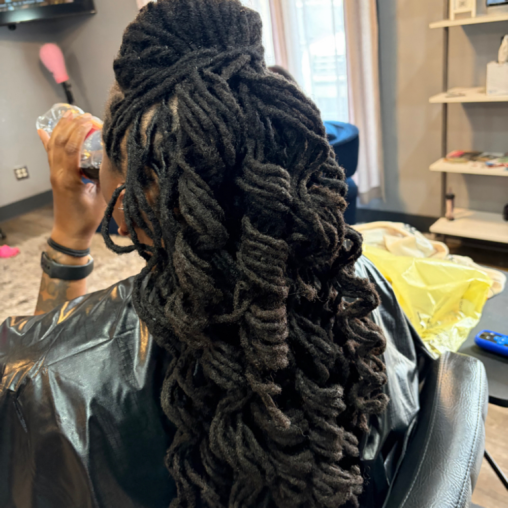 Loc Retwist Up To 90 Locs at LC Luxe Beauty Salon in Madison, AL