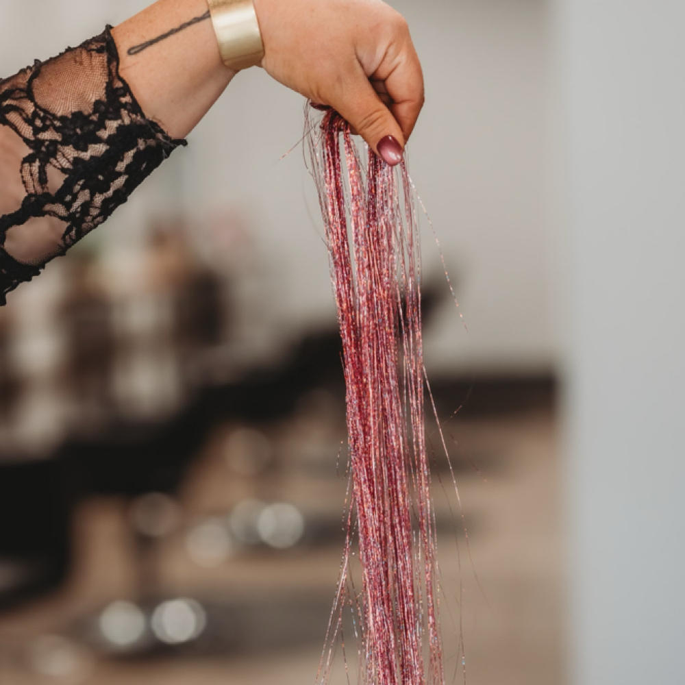 Tinsel at Blackbird & Co. Hair Studio in Harrison, OH