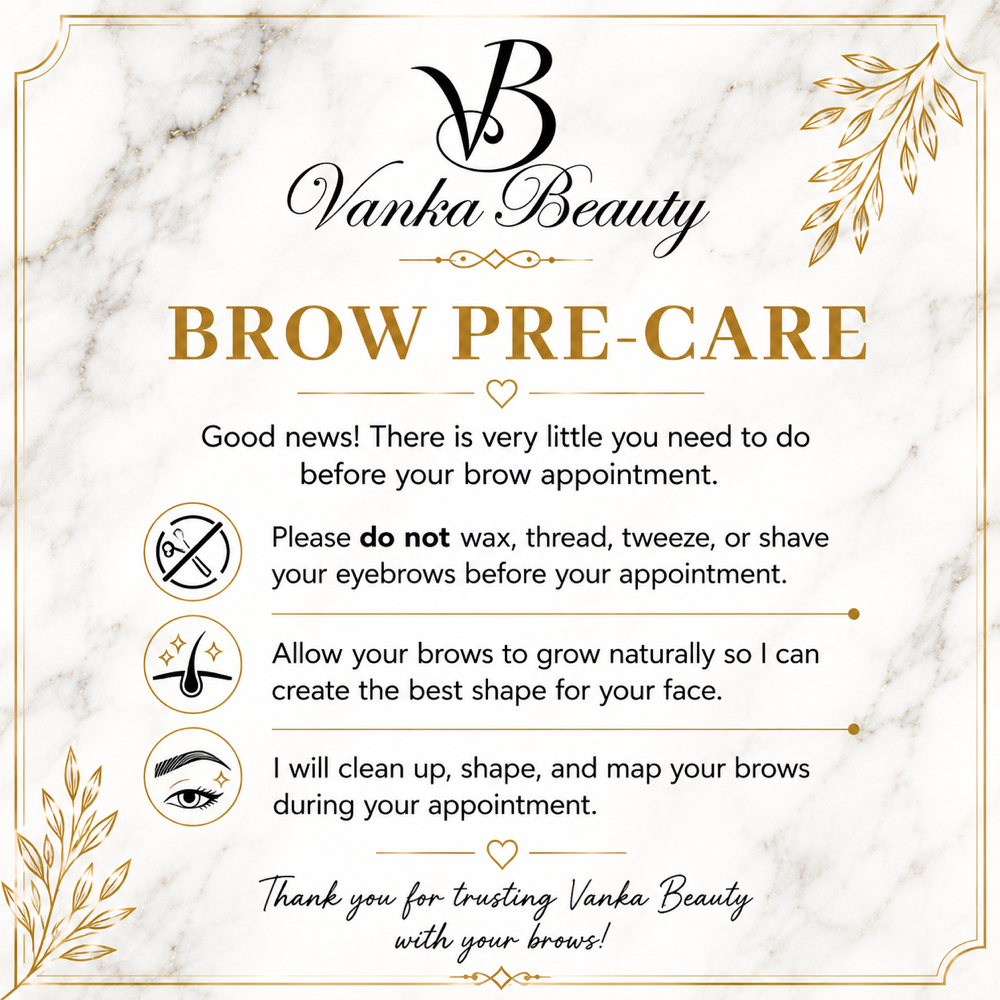 BROW PRE-CARE at Vanka Beauty in The Woodlands, TX