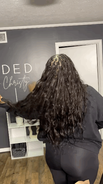 Medium Boho Knotless Human at Braided by Christy in Hattiesburg, MS