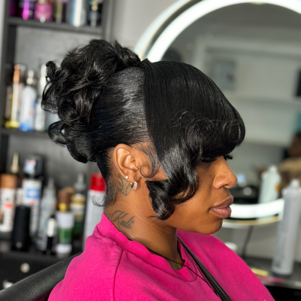 Up-Do (Natural Hair) at Beauty Obsessions in Newport, KY