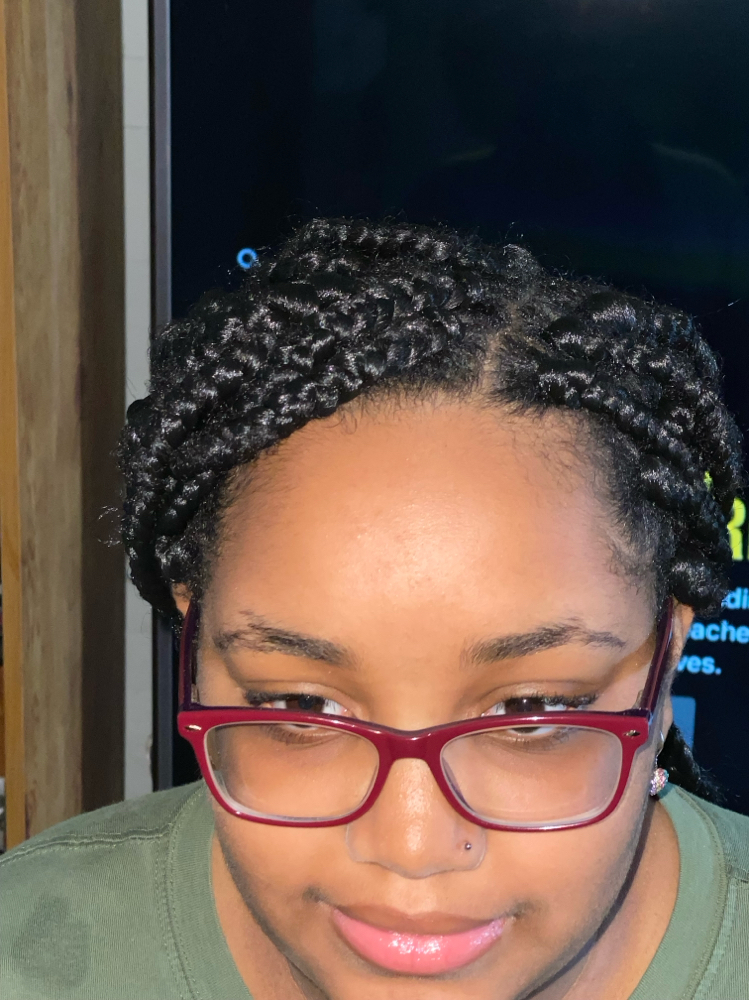 Large Box Braids (w/ Hair)