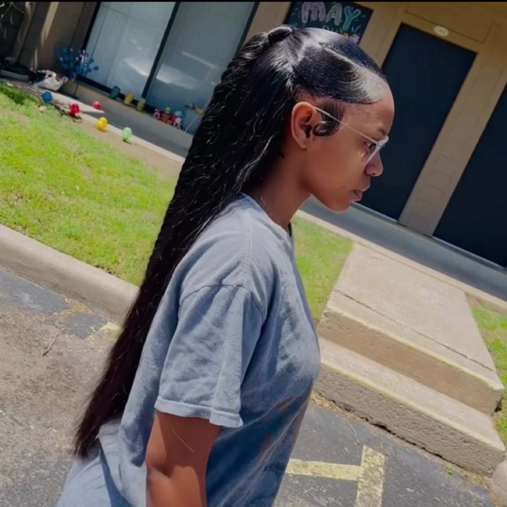 Half Up Half Down Sew In at Hair Chronicles in Wichita, KS