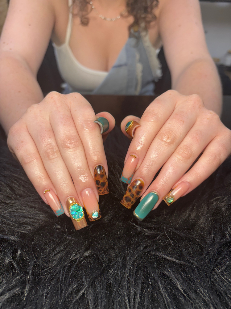 Long Full Set Acrylics