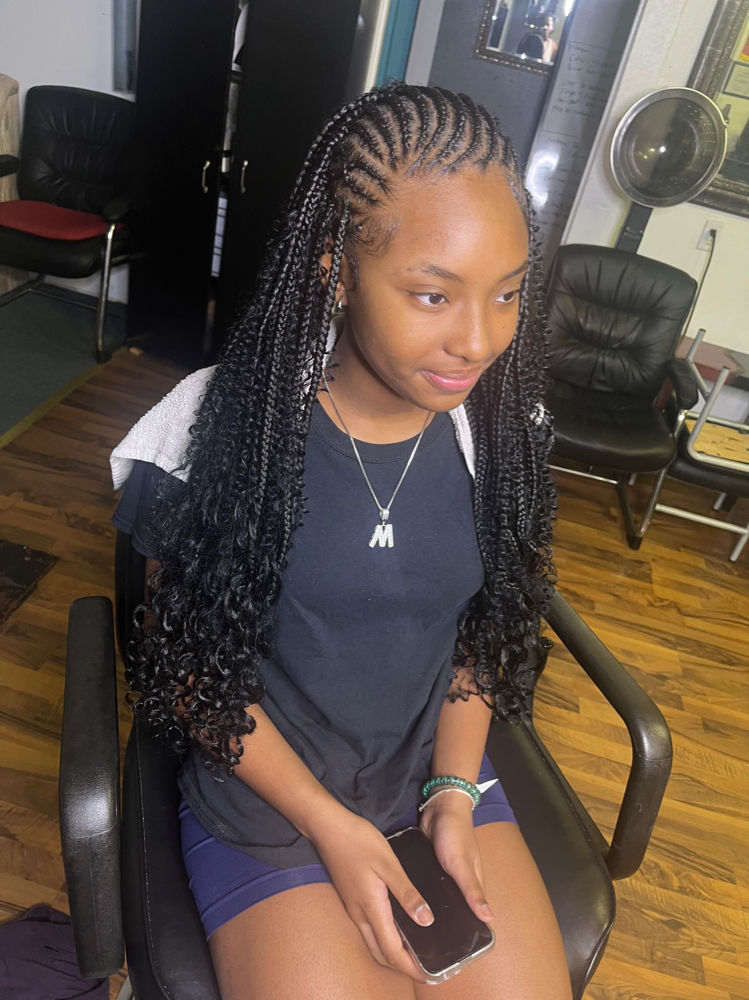 Fulani Braids With Knotless Kids