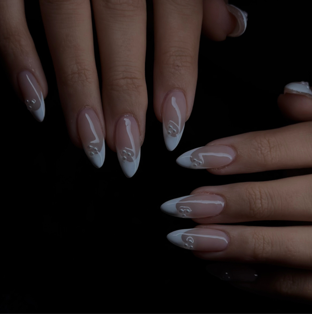 french tips at B.M.E Nails in Terre Haute, IN