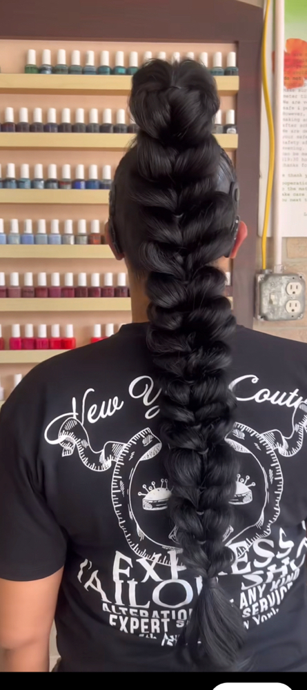 Add Butterflybraid To Ponytail