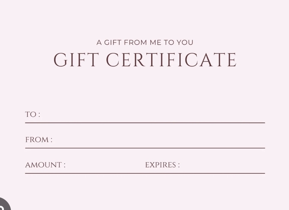 Gift Certificate