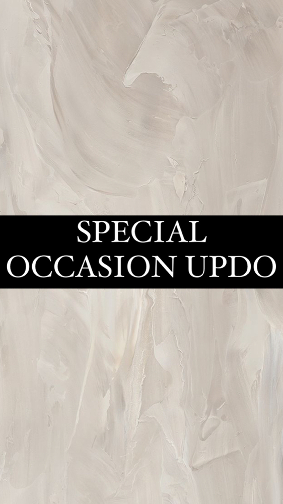 SPECIAL OCCASION UPDO