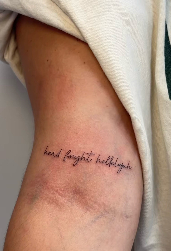 Script/Quote Tattoo
