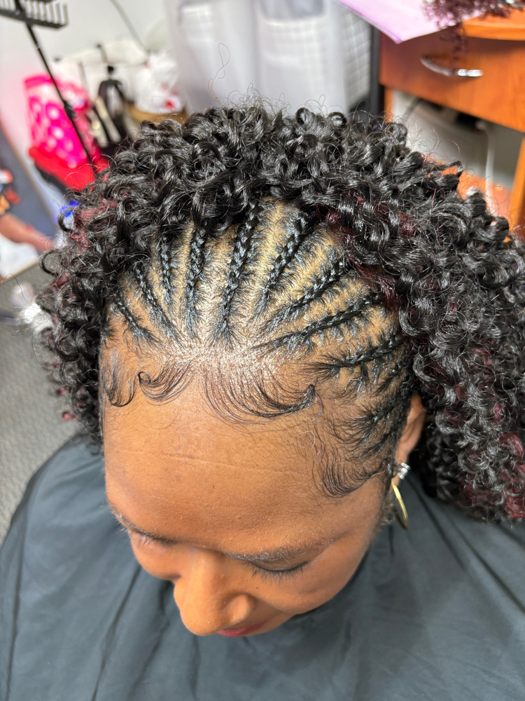 Fulani Sew in at Goddesss Hair Vault in Houston, TX